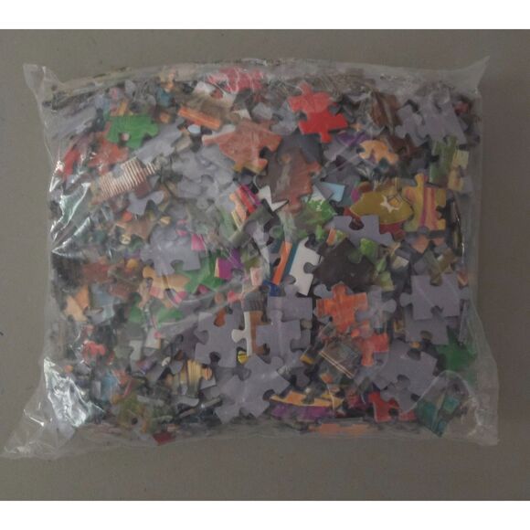 RoseArt My Happy Place Boho Coffeeshop 750 pc Lars Stewart Complete Preowned - Picture 5 of 6